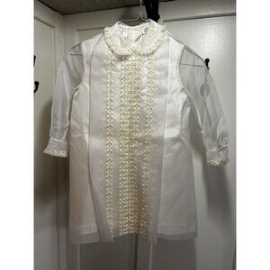 Vintage Hollywood Creation Baptism Christening Dress 40s 50s 60s See Measurement